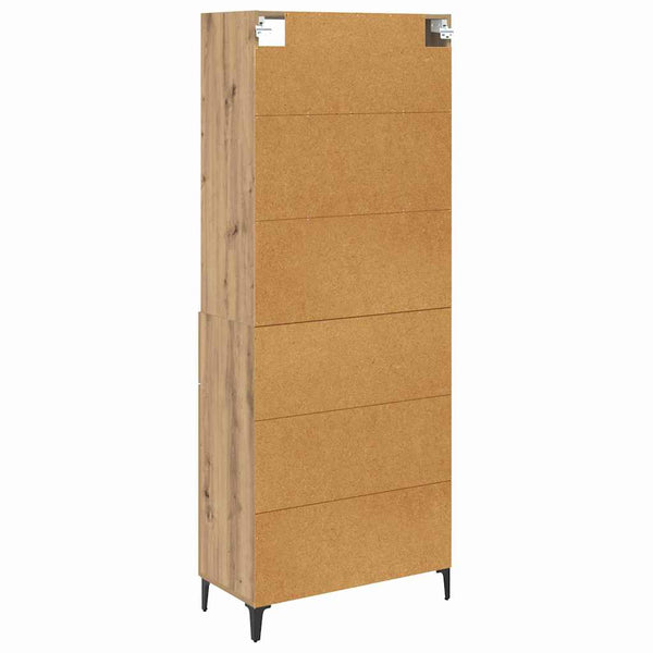 Korkea kaappi Artisan tammi 69,5 x 34 x 180 cm Tekninen puu (70)