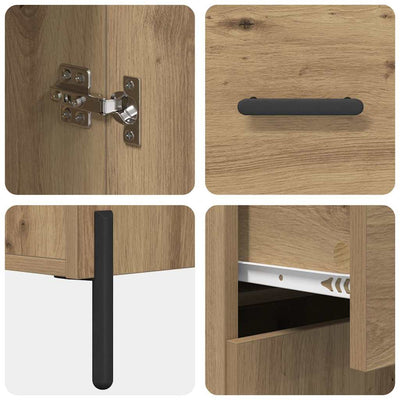 Korkea kaappi Artisan tammi 69,5 x 34 x 180 cm Tekninen puu