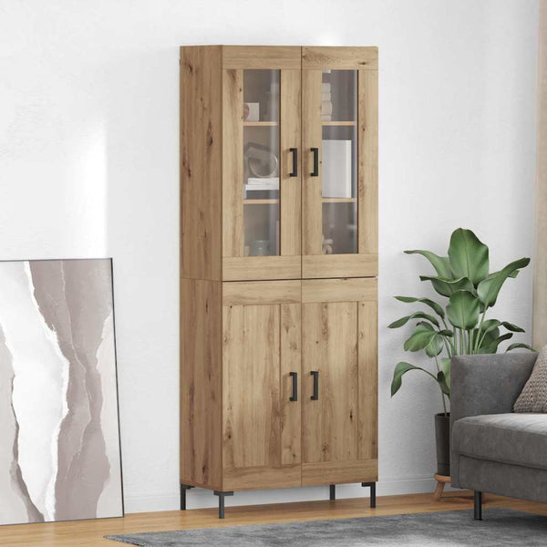 Korkea kaappi 2 kpl Artisan tammi 69,5 x 34 x 180 cm