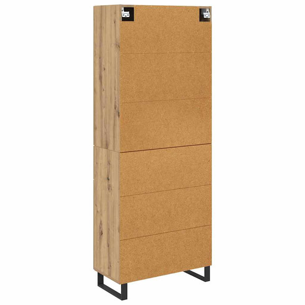 Korkea kaappi Artisan tammi 69,5 x 34 x 180 cm Tekninen puu (73)