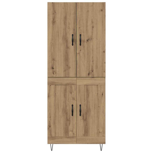 Artisan tammi Korkea kaappi 2 pcs lasi ja Tekniikkapuu