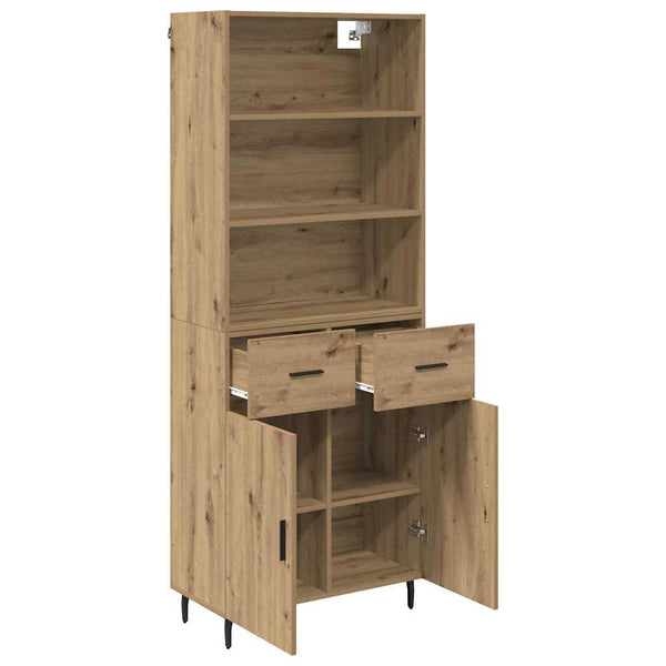Laatikon kanssa korkea kaappi Artisan tammi 69,5 x 34 x 180 cm