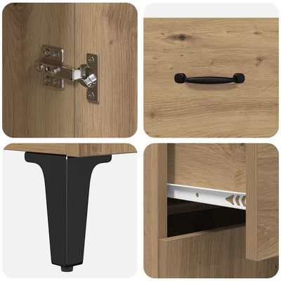 Korkea kaappi Artisan tammi 69,5 x 34 x 180 cm Tekninen puu