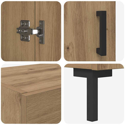 Korkea kaappi Artisan tammi 69,5 x 34 x 180 cm Tekninen puu