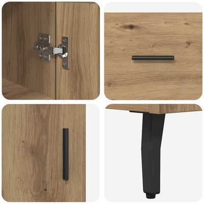 Korkea kaappi Artisan tammi 34,5 x 34 x 180 cm Tekninen puu