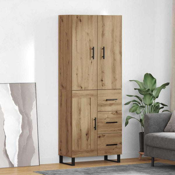Korkea kaappi 2 kpl Artisan tammi 69,5 x 34 x 180 cm