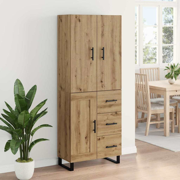 Korkea kaappi 2 kpl Artisan tammi 69,5 x 34 x 180 cm