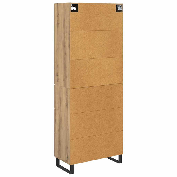 Korkea kaappi Artisan tammi 69,5 x 34 x 180 cm Tekninen puu (64)
