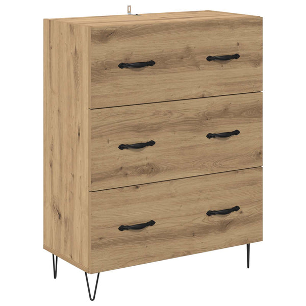 Kaappi 69,5 cm korkea Artisan tammi 34 x 180 Tekninen puu