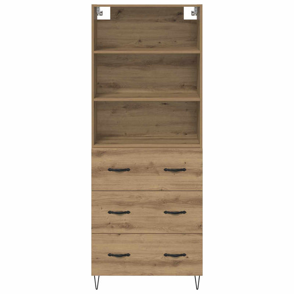 Kaappi 69,5 cm korkea Artisan tammi 34 x 180 Tekninen puu