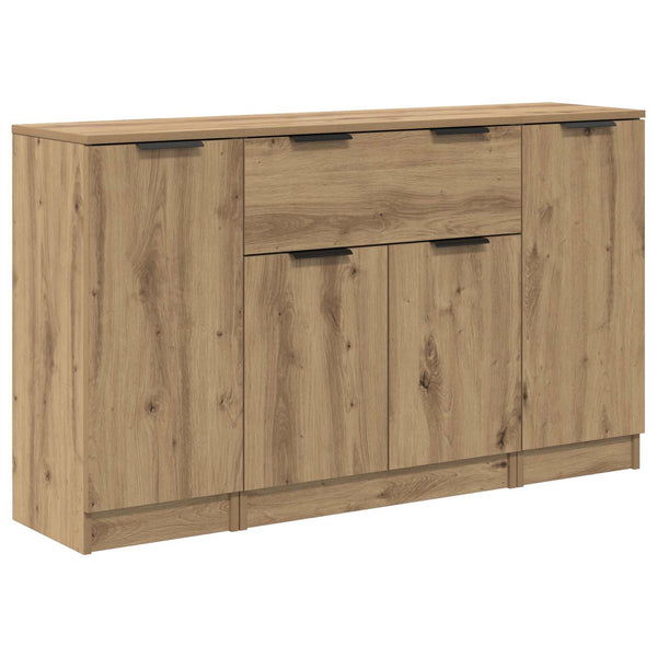 Sivupöytä laatikon kanssa 3 pcs Artisan tammi Tekninen puu