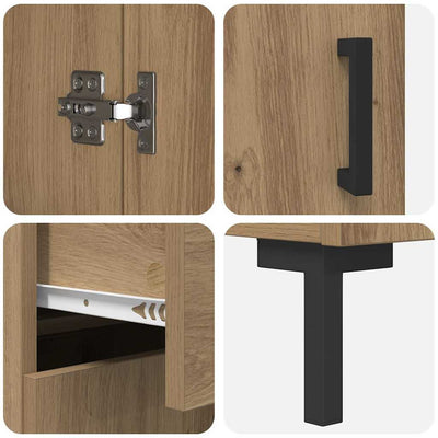 Korkea kaappi Artisan tammi 69,5 x 34 x 180 cm Tekninen puu