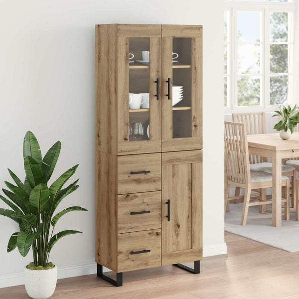 Korkea kaappi 2 kpl Artisan tammi 69,5 x 34 x 180 cm