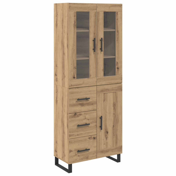 Korkea kaappi 2 kpl Artisan tammi 69,5 x 34 x 180 cm