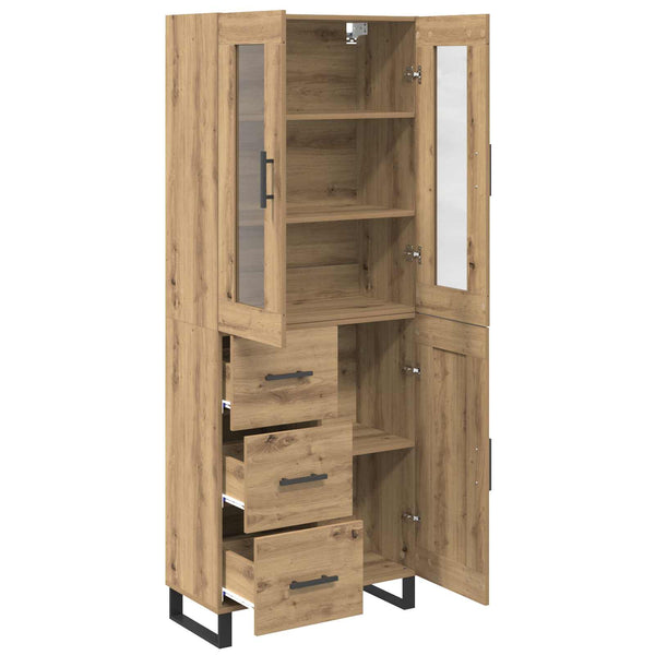 Korkea kaappi 2 kpl Artisan tammi 69,5 x 34 x 180 cm