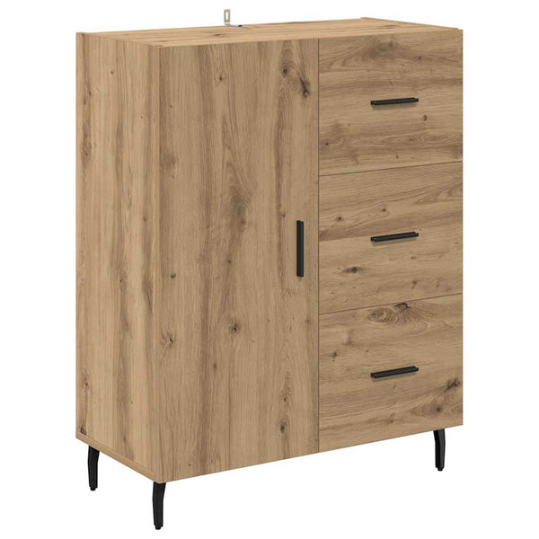 Artisan korkea kaappi laatikon kanssa tammi 69,5 x 34 x 180 cm