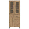 Korkea kaappi Artisan tammi 69,5 x 34 x 180 cm Tekninen puu