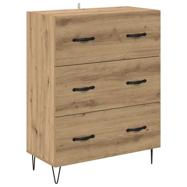 Korkea kaappi 2 pcs lasia ja Tekniikkapuuta Artisan tammesta