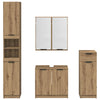 Kylpyhuonekalustesetti 4 kpl Artisan tammi 64,5 x 33,5 x 59 cm