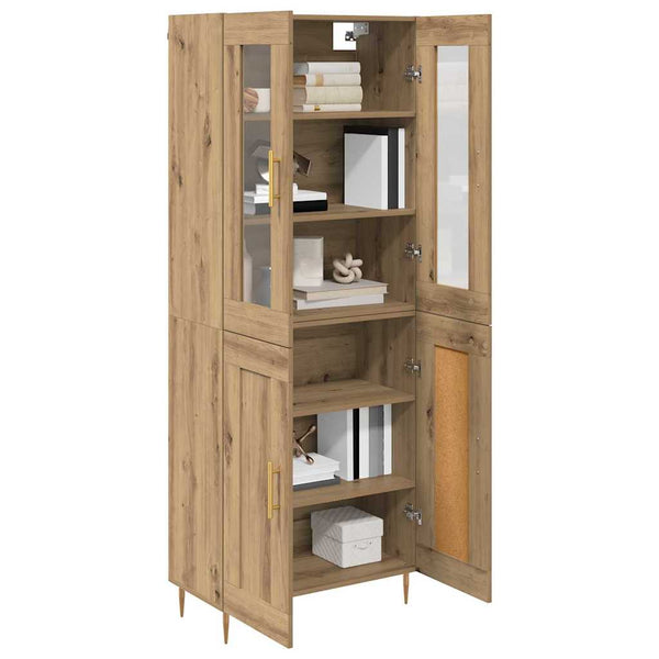 Korkea kaappi 2 kpl Artisan tammi 69,5 x 34 x 180 cm