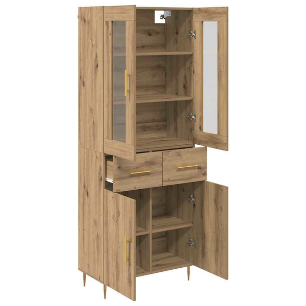 Korkea kaappi 2 kpl Artisan tammi 69,5 x 34 x 180 cm