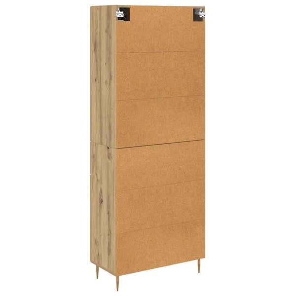 Korkea kaappi 2 kpl Artisan tammi 69,5 x 34 x 180 cm