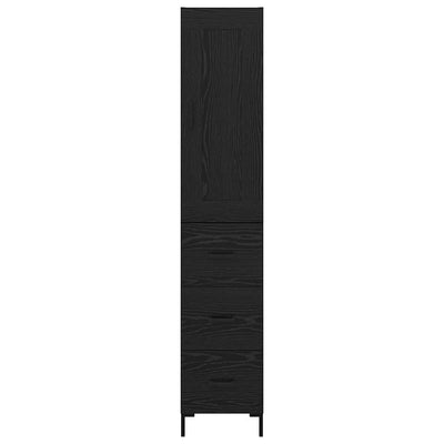 Korkea kaappi Musta tammi. 34,5 x 34 x 180 cm Tekninen puu