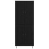 Korkea kaappi Musta tammi. 69,5 x 34 x 180 cm Tekninen puu