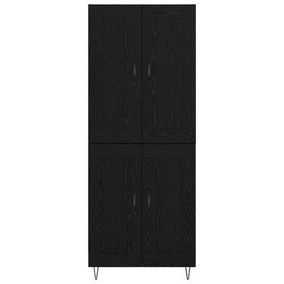 Korkea kaappi Musta tammi. 69,5 x 34 x 180 cm Tekninen puu