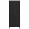 Korkea kaappi Musta tammi. 69,5 x 34 x 180 cm Tekninen puu