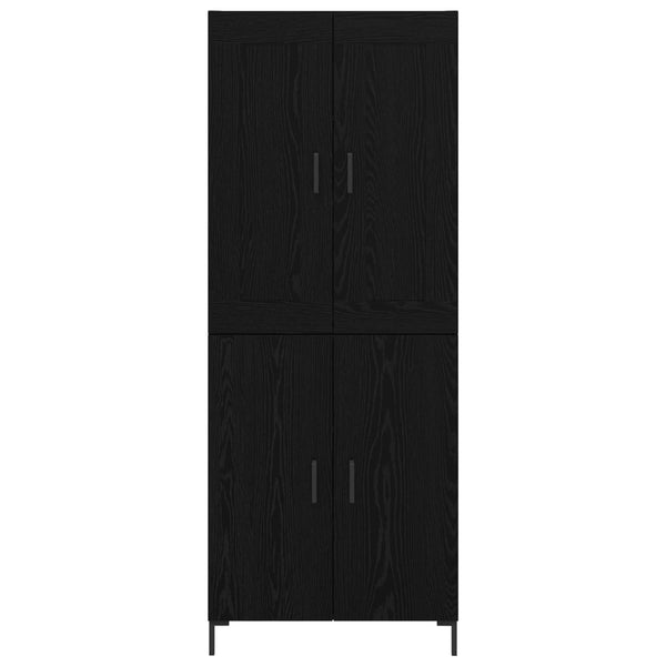 2 osaa korkea kaappi Mustasta tammesta. Tekninen puu