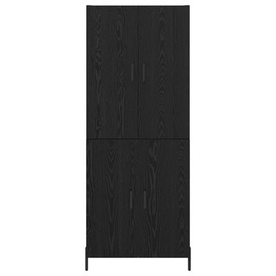Korkea kaappi Musta tammi. 69,5 x 34 x 180 cm Tekninen puu