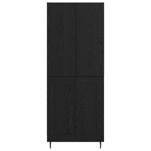 Musta tammi korkea kaappi 69,5 x 34 x 180 cm