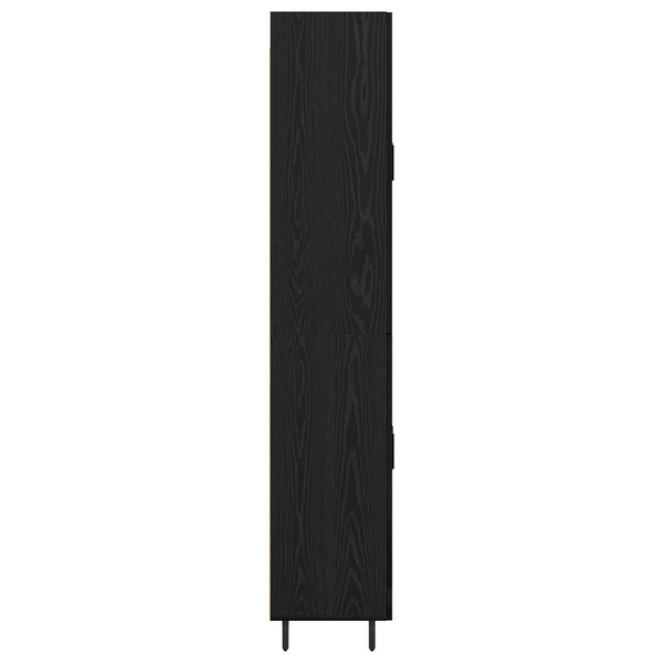 Musta tammi korkea kaappi 69,5 x 34 x 180 cm