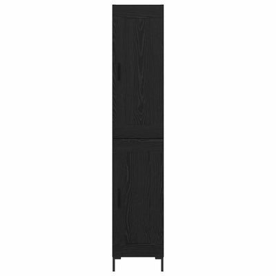 Korkea kaappi Musta tammi. 34,5 x 34 x 180 cm Tekninen puu