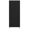 Korkea kaappi Musta tammi. 69,5 x 34 x 180 cm Tekninen puu