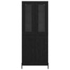 Korkea kaappi Musta tammi. 69,5 x 34 x 180 cm Tekninen puu