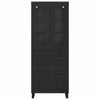 Korkea kaappi Musta tammi. 69,5 x 34 x 180 cm Tekninen puu