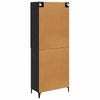 Korkea kaappi Musta tammi. 69,5 x 34 x 180 cm Tekninen puu
