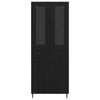 Korkea kaappi Musta tammi. 69,5 x 34 x 180 cm Tekninen puu