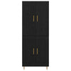 Korkea kaappi Musta tammi. 69,5 x 34 x 180 cm Tekninen puu