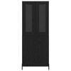 Korkea kaappi Musta tammi. 69,5 x 34 x 180 cm Tekninen puu