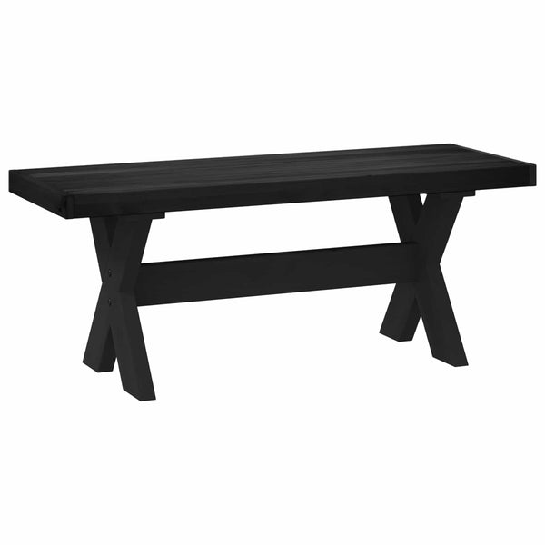 Ruokapenkki NOAIN 120 x 41 x 45 cm Massiivimänty Musta