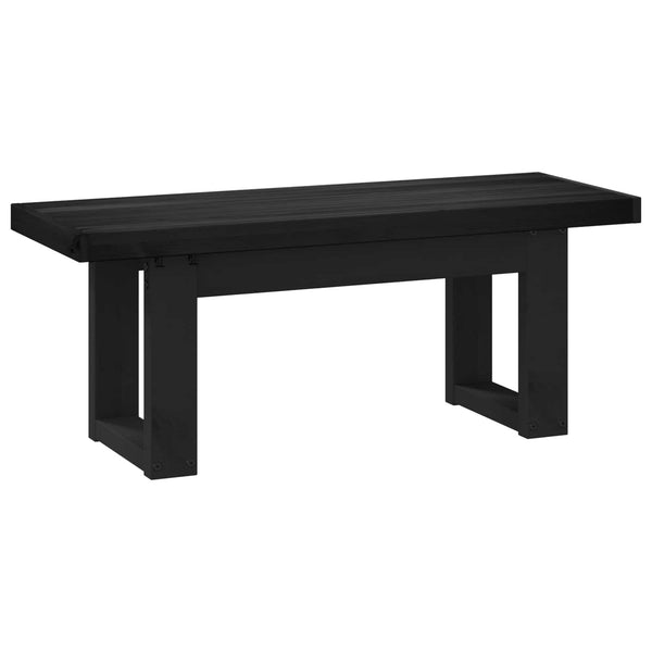 Ruokapenkki NOAIN 120 x 41 x 45 cm Massiivimänty Musta