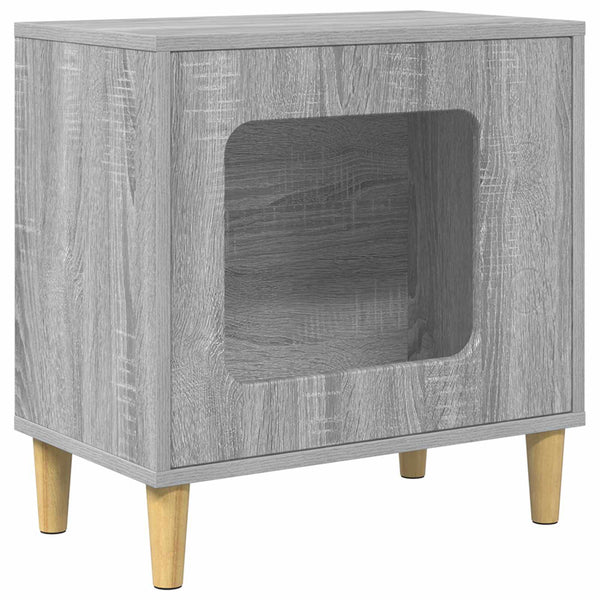 Kissatalo Harmaa Sonoma 51 x 30 x 52 cm Tekninen puu