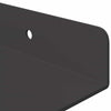 Kelluva hylly 3 kpl Musta 40 x 9 x 2,5 cm Teräs