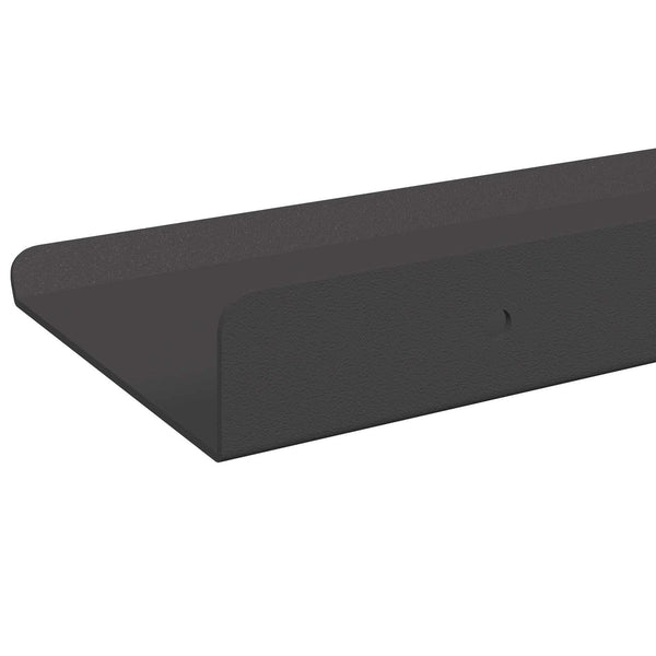 Kelluva hylly 3 kpl Musta 40 x 9 x 2,5 cm Teräs