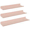 Kelluva hylly 3 kpl Pinkki 40 x 9 x 2,5 cm Teräs