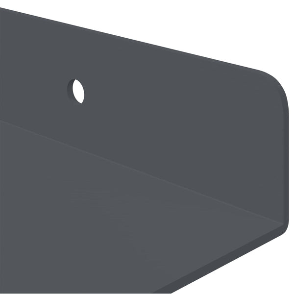 Kelluva hylly 3 kpl Antrasiitti 40 x 9 x 2,5 cm Teräs
