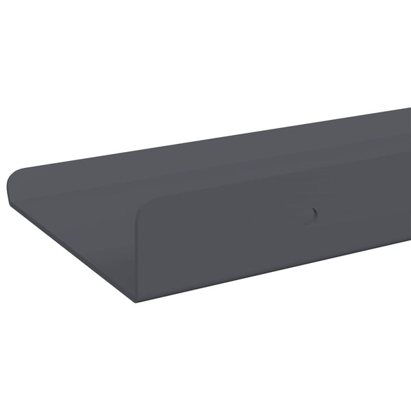 Kelluva hylly 3 kpl Antrasiitti 40 x 9 x 2,5 cm Teräs
